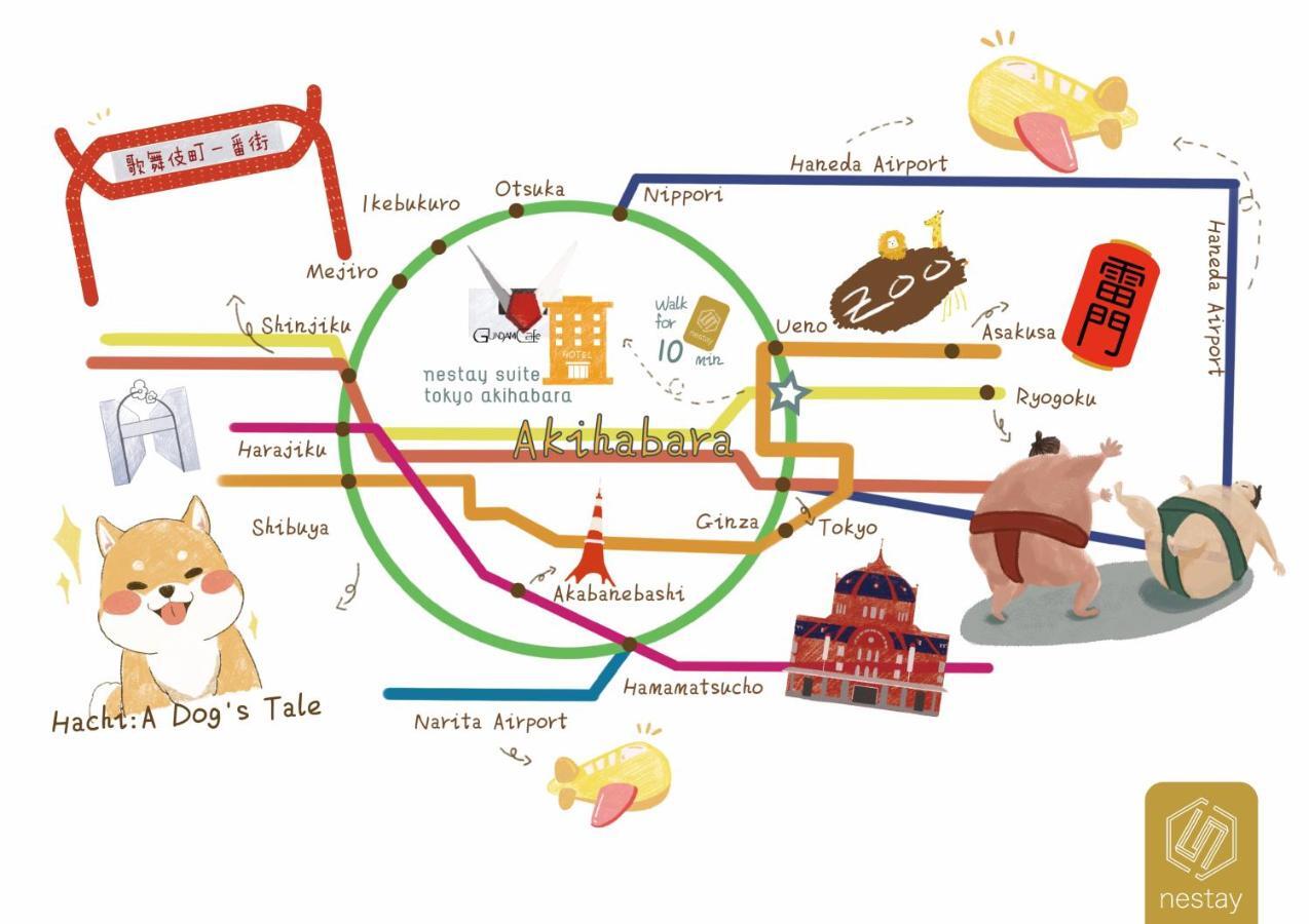 Nestay Apartment Tokyo Akihabara 2A المظهر الخارجي الصورة
